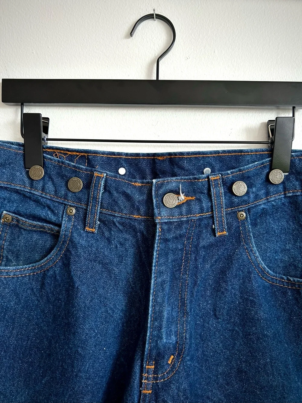 Vintage Y2K Dark Wash Prison Blues Denim Pants